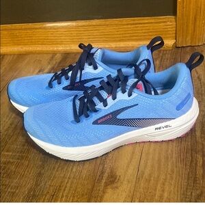 Brooks Blue and Pink Athletic Shoes